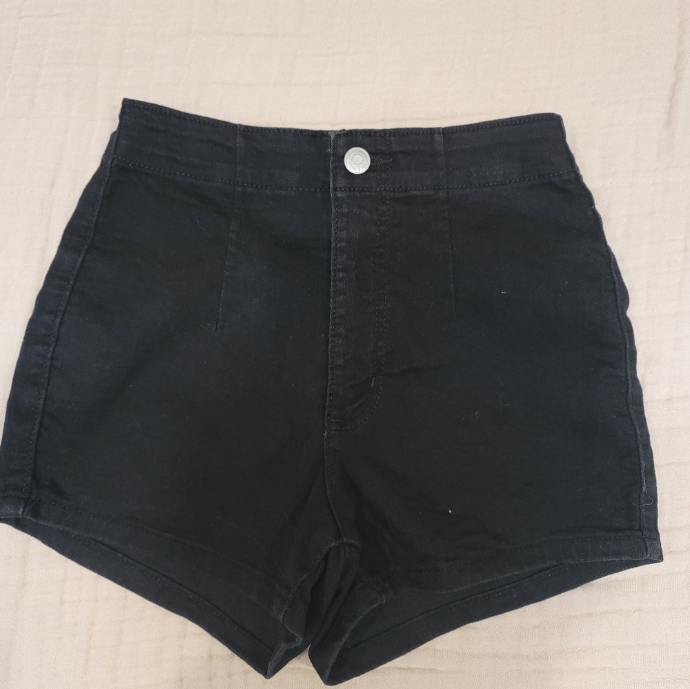 High waist black shorts size 0